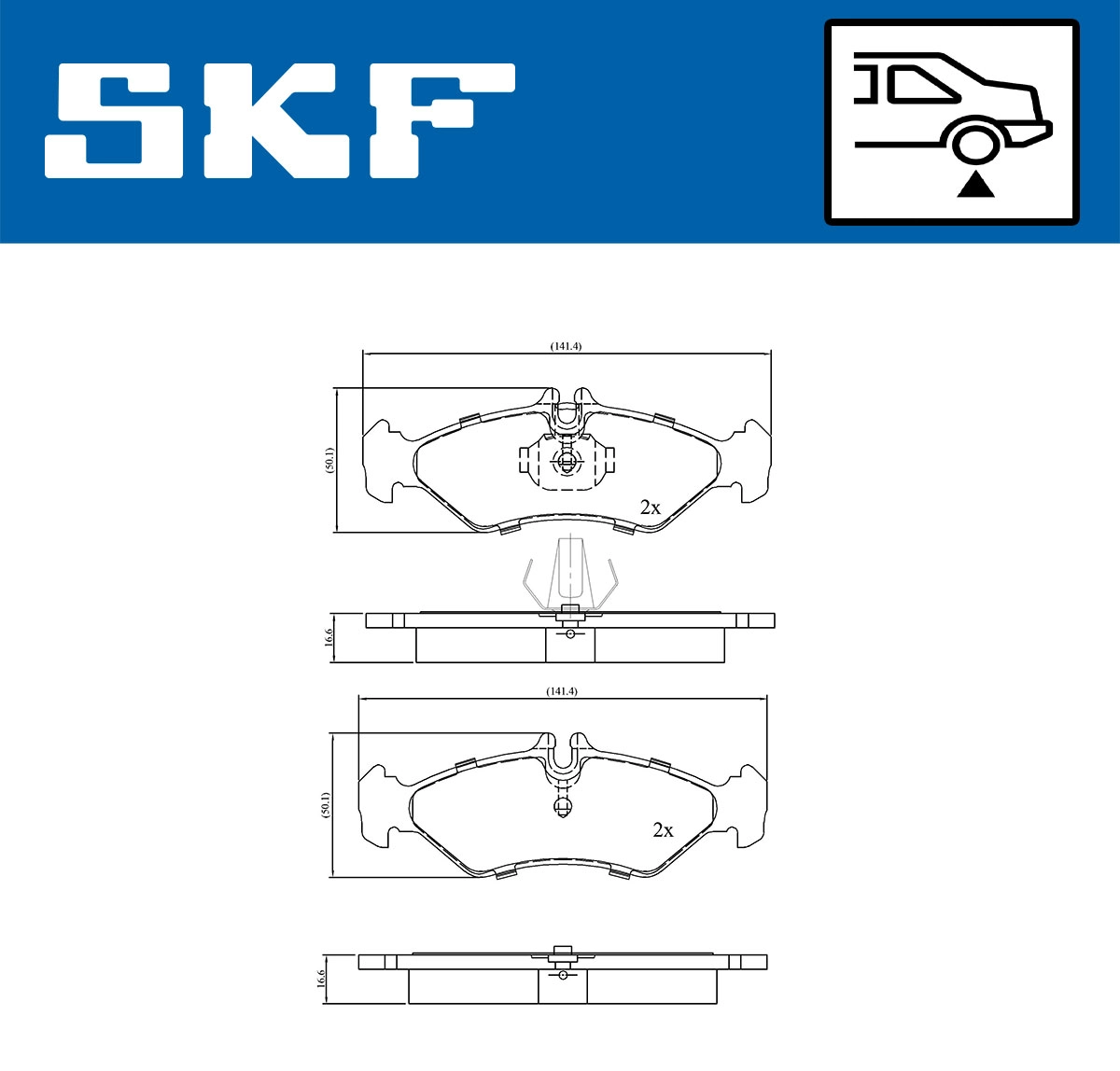Brake Pad Set, disc brake (VKBP 90485)