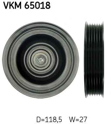 Deflection/Guide Pulley, V-ribbed belt (VKM 65018)