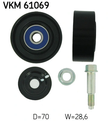 Deflection/Guide Pulley, V-ribbed belt (VKM 61069)