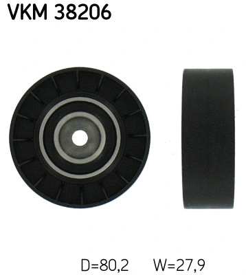 Deflection/Guide Pulley, V-ribbed belt (VKM 38206)