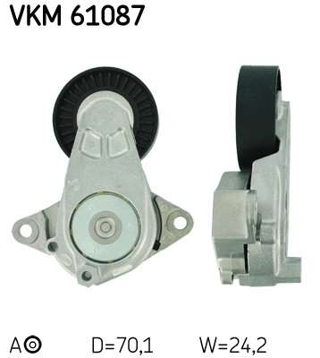 Tensioner Pulley, V-ribbed belt (VKM 61087)