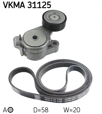 V-Ribbed Belt Set (VKMA 31125)