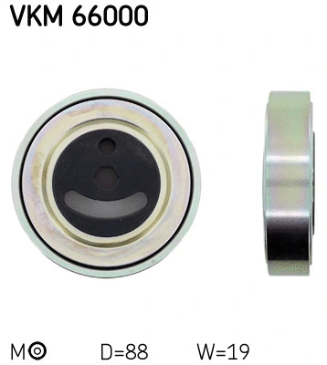 Tensioner Pulley, V-ribbed belt (VKM 66000)