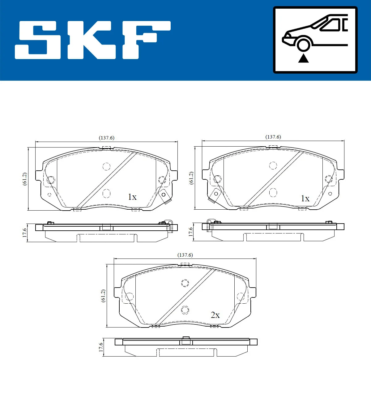 Brake Pad Set, disc brake (VKBP 80267 A)