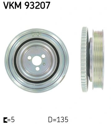 Belt Pulley, crankshaft (VKM 93207)