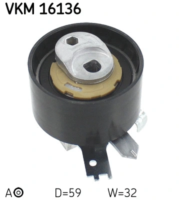 Tensioner Pulley, timing belt (VKM 16136)