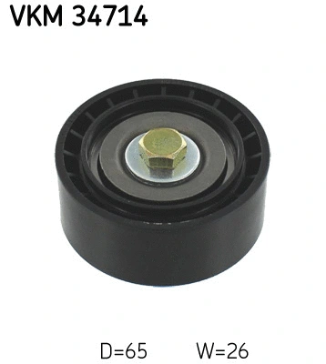 Deflection/Guide Pulley, V-ribbed belt (VKM 34714)