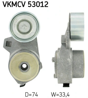 Tensioner Pulley, V-ribbed belt (VKMCV 53012)