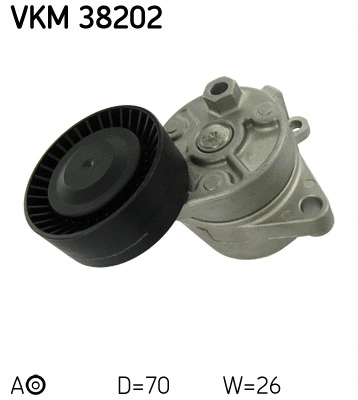 Tensioner Pulley, V-ribbed belt (VKM 38202)