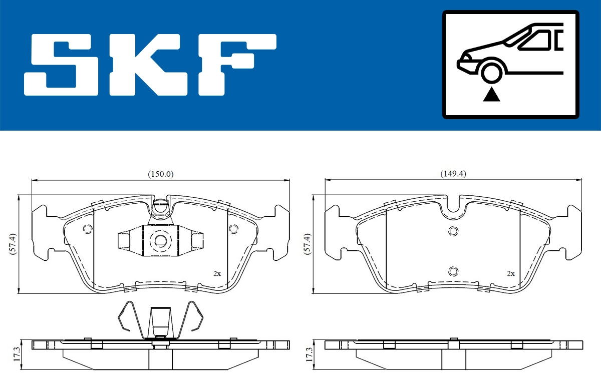 Brake Pad Set, disc brake (VKBP 80399)