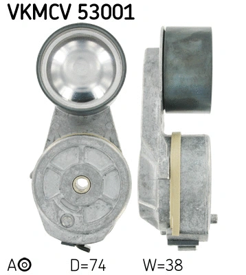 Tensioner Pulley, V-ribbed belt (VKMCV 53001)