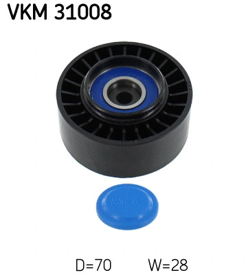 Deflection/Guide Pulley, V-ribbed belt (VKM 31008)