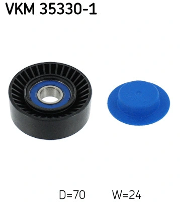 Deflection/Guide Pulley, V-ribbed belt (VKM 35330-1)