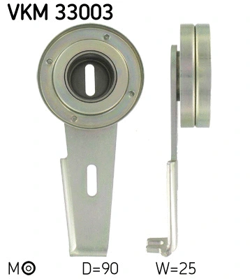 Tensioner Pulley, V-ribbed belt (VKM 33003)