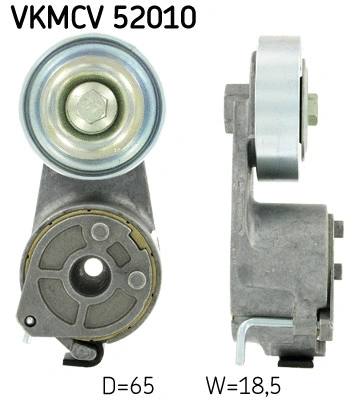 Tensioner Pulley, V-ribbed belt (VKMCV 52010)