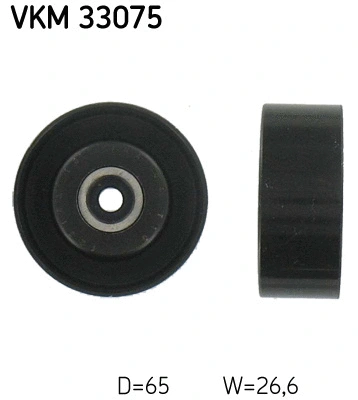 Deflection/Guide Pulley, V-ribbed belt (VKM 33075)