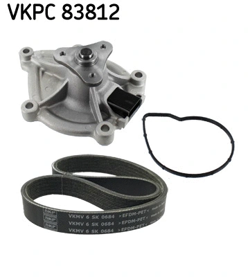 Water Pump + V-Ribbed Belt Kit (VKMC 33843)