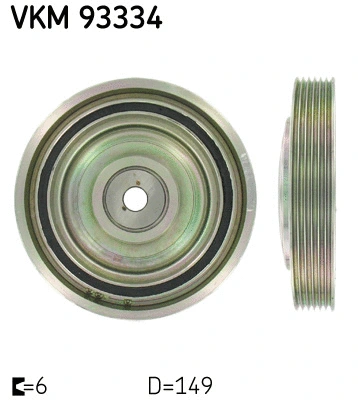 Belt Pulley, crankshaft (VKM 93334)