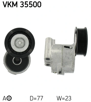 Tensioner Pulley, V-ribbed belt (VKM 35500)