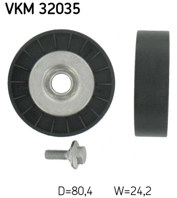 Deflection/Guide Pulley, V-ribbed belt (VKM 32035)