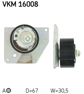Tensioner Pulley, timing belt (VKM 16008)