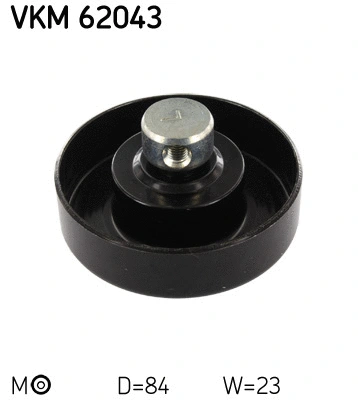 Tensioner Pulley, V-ribbed belt (VKM 62043)