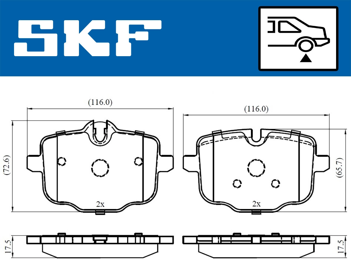 Brake Pad Set, disc brake (VKBP 90366)