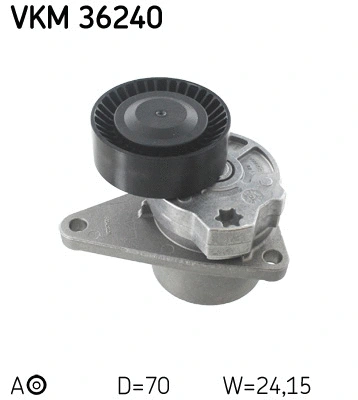 Tensioner Pulley, V-ribbed belt (VKM 36240)