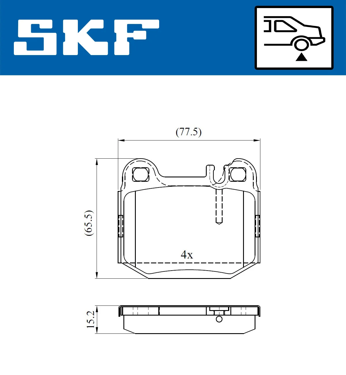 Brake Pad Set, disc brake (VKBP 90482)