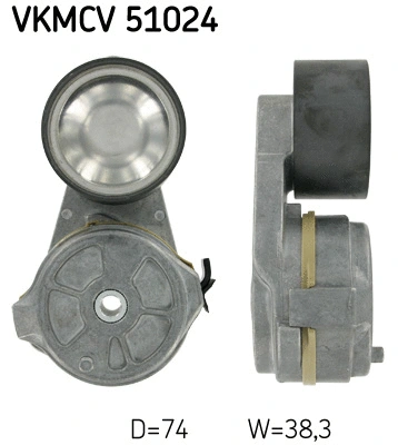 Tensioner Pulley, V-ribbed belt (VKMCV 51024)