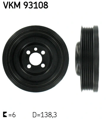 Belt Pulley, crankshaft (VKM 93108)