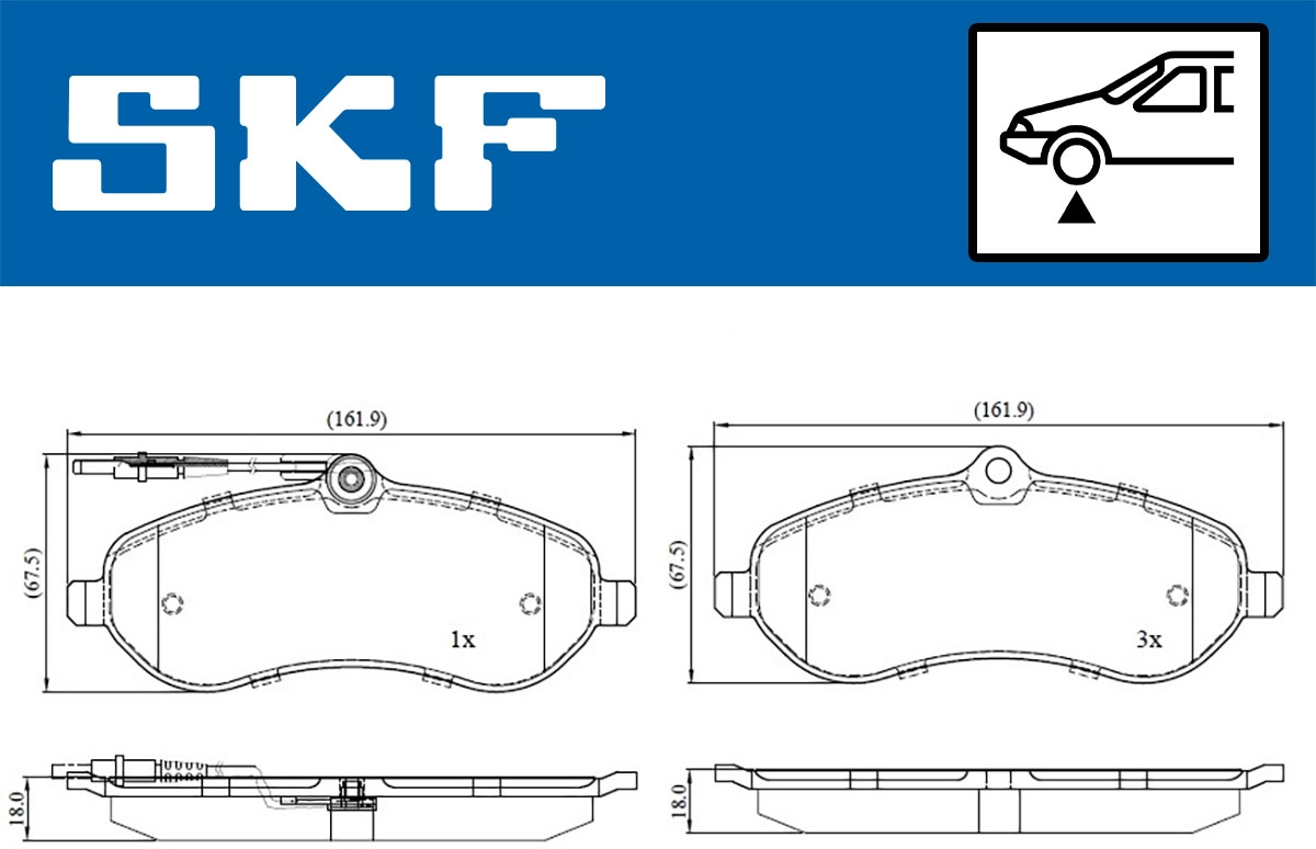 Brake Pad Set, disc brake (VKBP 80048 E)