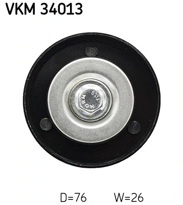 Deflection/Guide Pulley, V-ribbed belt