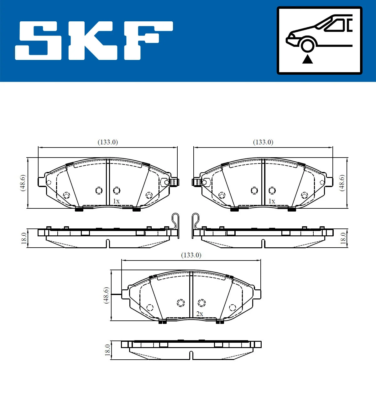 Brake Pad Set, disc brake (VKBP 80305 A)