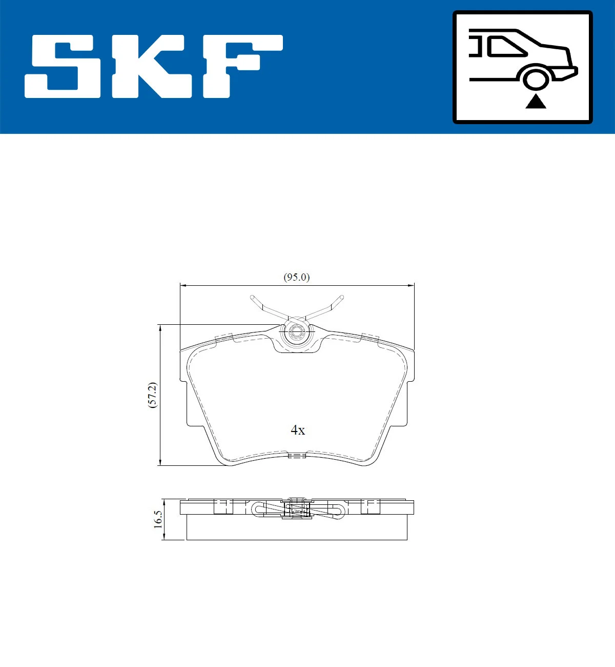 Brake Pad Set, disc brake (VKBP 90021)