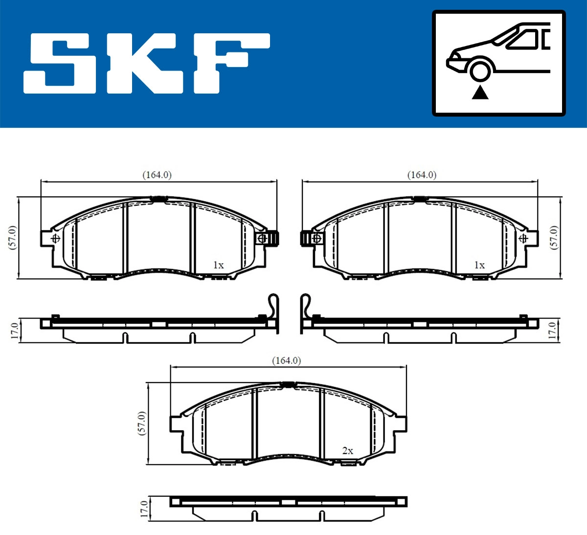 Brake Pad Set, disc brake (VKBP 80578 A)