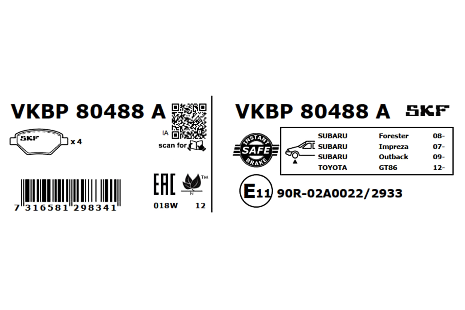 Brake Pad Set, disc brake