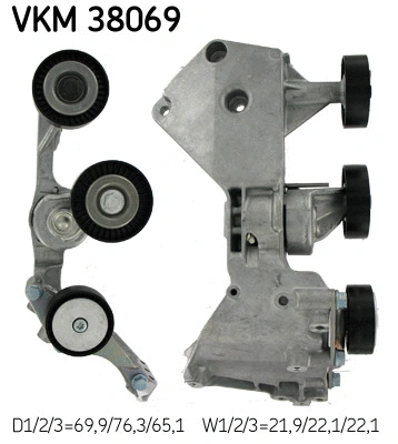 Tensioner Pulley, V-ribbed belt (VKM 38069)