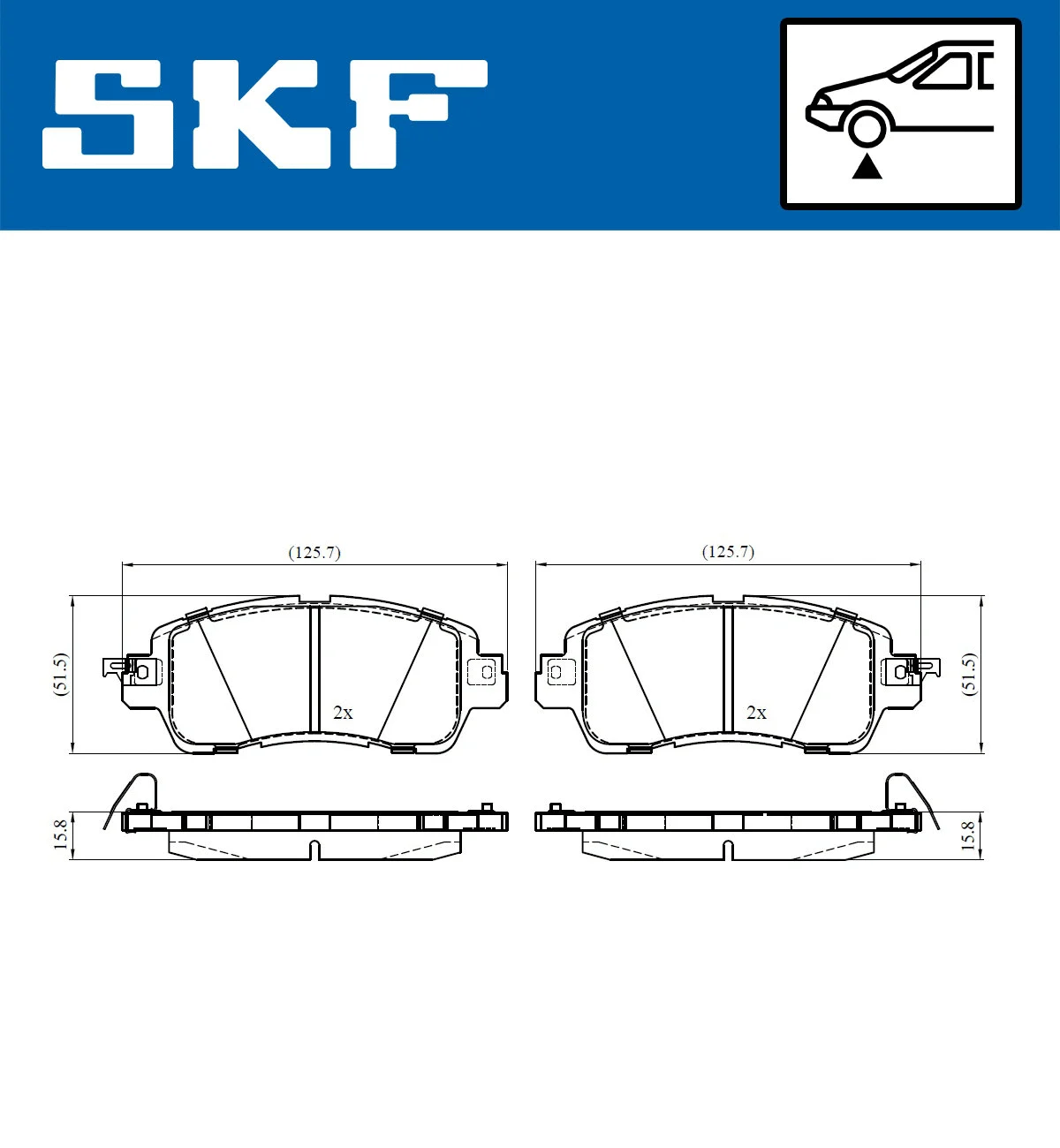 Brake Pad Set, disc brake (VKBP 80478 A)