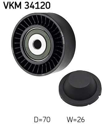 Deflection/Guide Pulley, V-ribbed belt