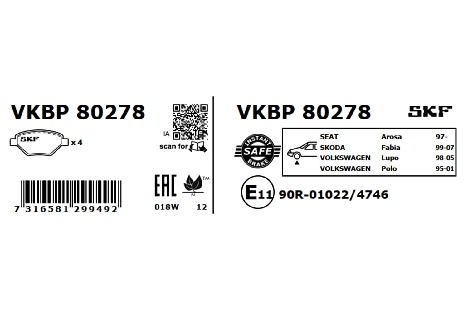Brake Pad Set, disc brake