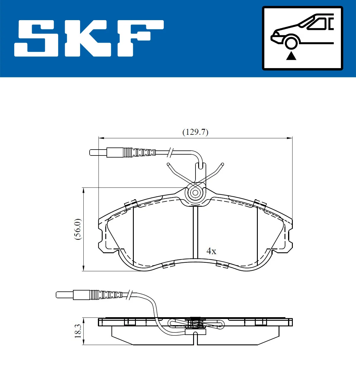 Brake Pad Set, disc brake (VKBP 80281 E)