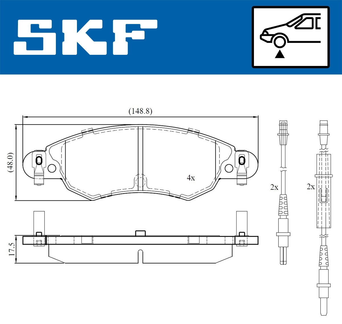 Brake Pad Set, disc brake (VKBP 80607 E)