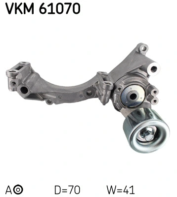 Tensioner Pulley, V-ribbed belt (VKM 61070)