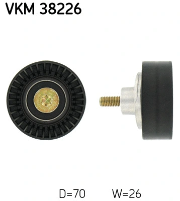 Deflection/Guide Pulley, V-ribbed belt (VKM 38226)