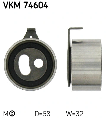 Tensioner Pulley, timing belt (VKM 74604)