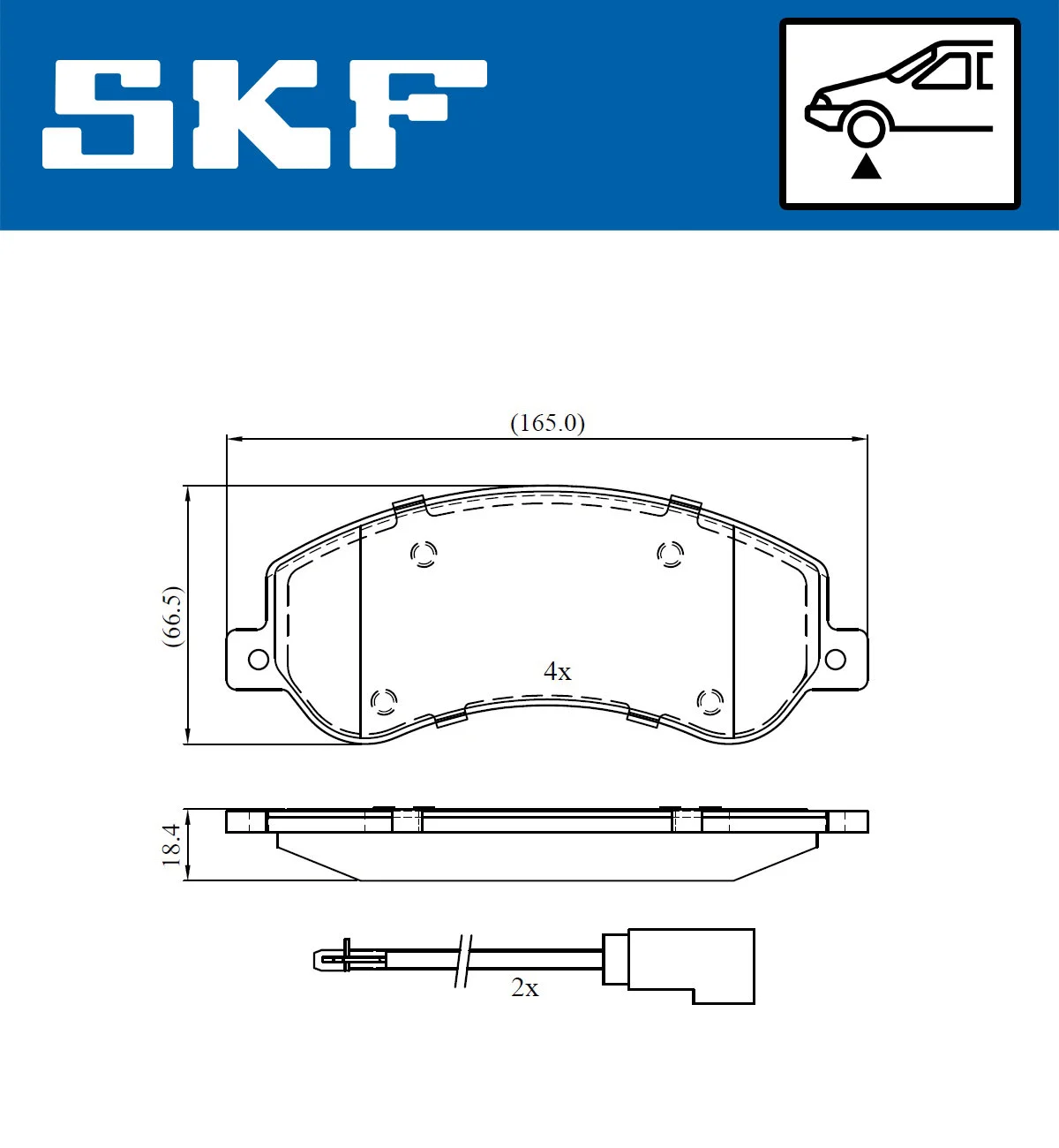 Brake Pad Set, disc brake (VKBP 80091 E)