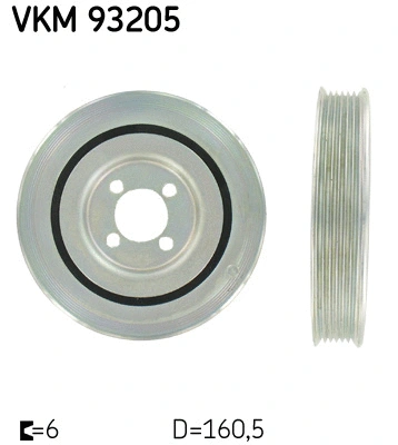 Belt Pulley, crankshaft (VKM 93205)
