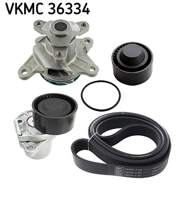 Water Pump + V-Ribbed Belt Kit