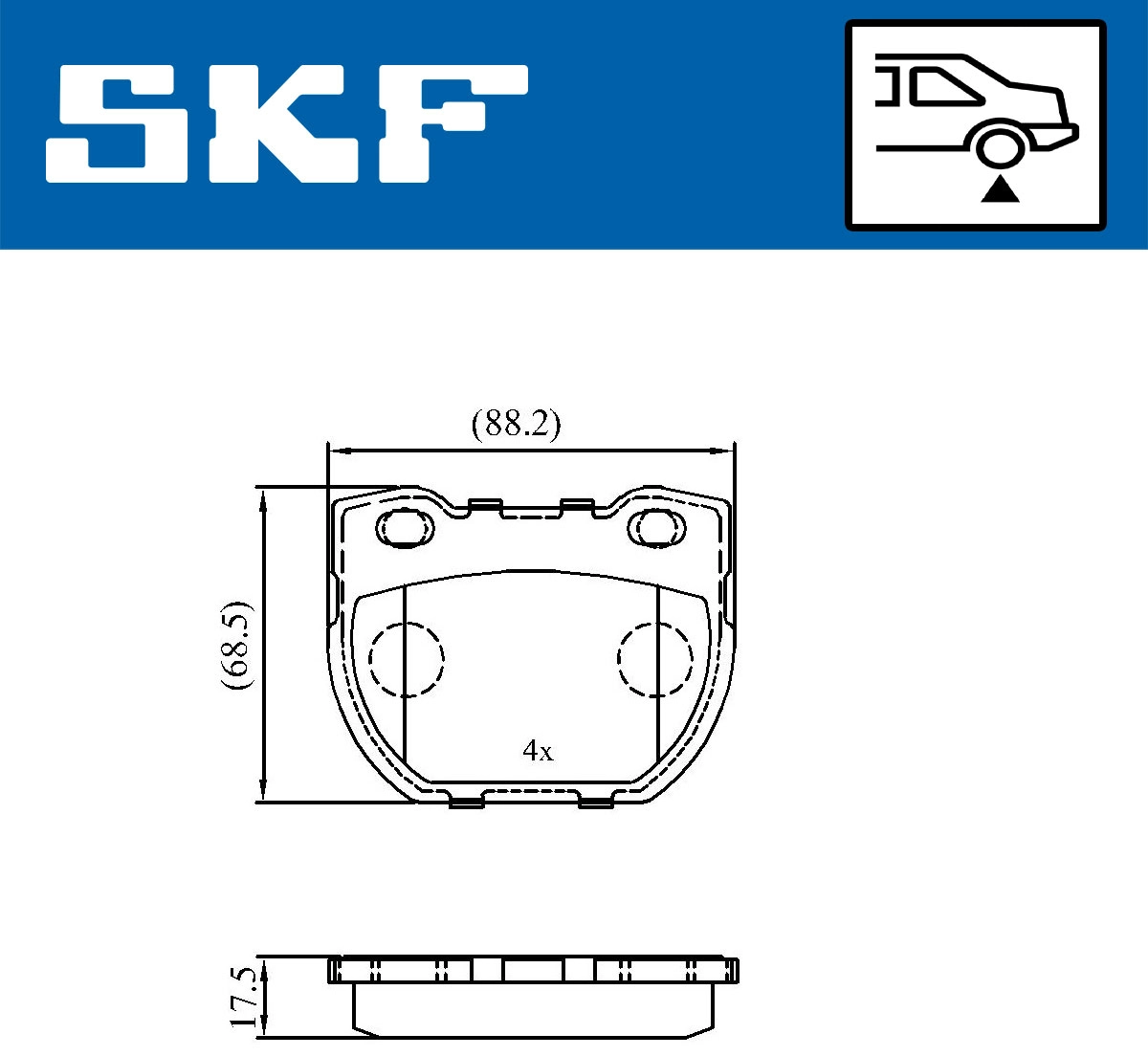 Brake Pad Set, disc brake (VKBP 90514)